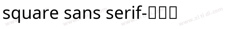square sans serif字体转换 square sans serif字体转换